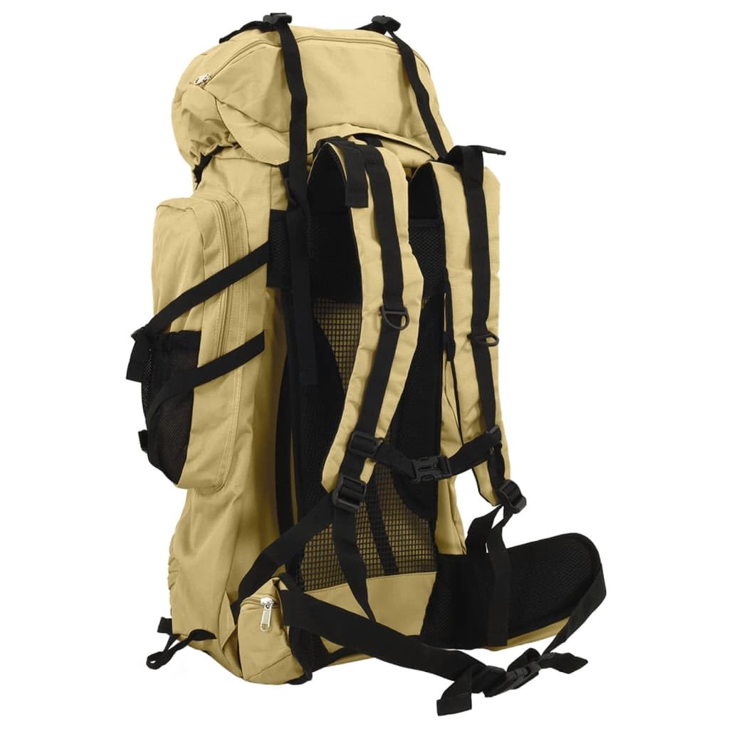Zaino da escursionismo in tessuto Oxford da 60 l, impermeabile, con spallacci imbottiti regolabili, struttura in metallo, versatile, per attività all'aperto, escursionismo, campeggio, trekking