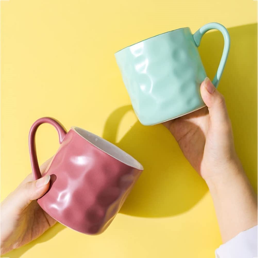 Tazza in ceramica con manico in legno, per tè e latte, con coperchio e cucchiaio in acciaio inox, 400-500 ml, idea regalo