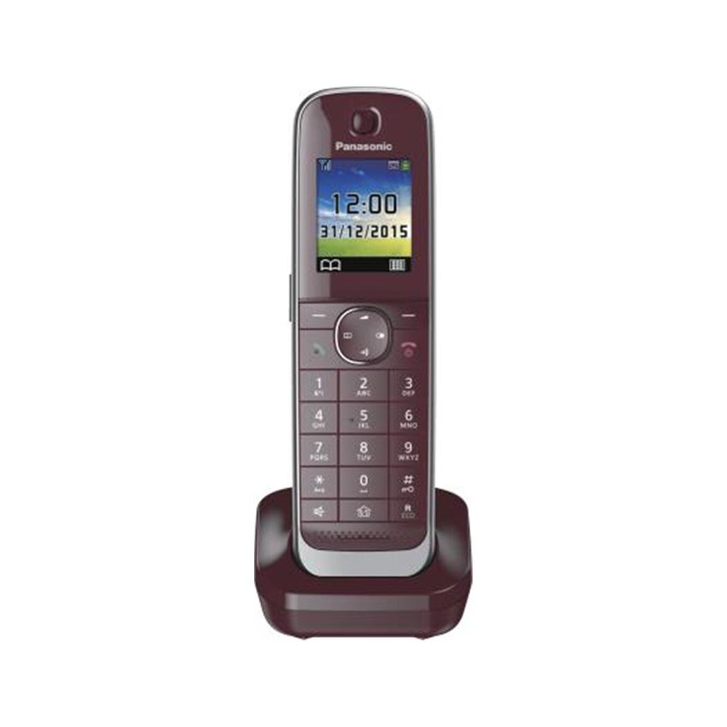 Panasonic KX-TGJA30EXR Mobilteil inkl. Ladeschale, Weinrot