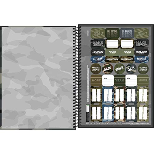 Caderno 01 Matéria Capa Dura, Pacote com 4 Cadernos, Capas Sortidas, 80 Folhas, Tilibra, Modelo 29.4