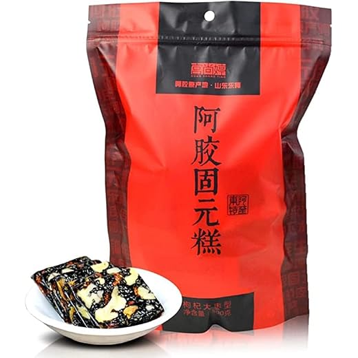 Ejiao Cake Colla Corii Asini Cake Colla Corii Asini Tablet Block Instant Handmade Colla Corii Asini Solid Cream, 500g/1.1LB/bag