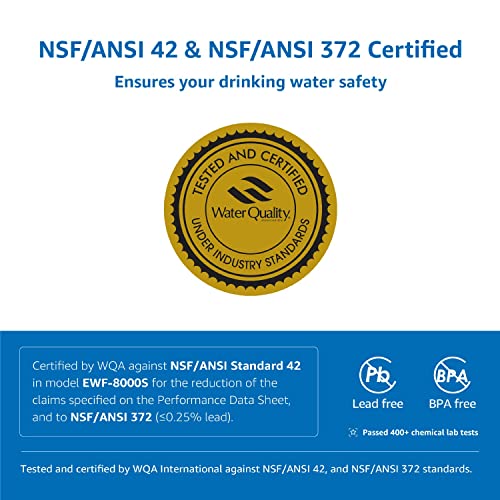 Aqua Crest 3Us-Pf01 Under Sink Water Filter, Nsf/Ansi 42 Certified Replacement For Advanced 3Us-Pf01, 3Us-Max-F01H, Delta Rp78702, Manitowoc K-00337, K-00338 Water Filter, 2 Pack, Model No.aqu-Wf00 #TOP2