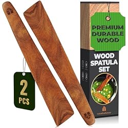 Wooden Spatula for Cooking, Flat Teak 12