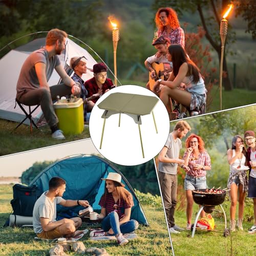 Table de camping pliante légère pour optimiser l'espace sous la tente