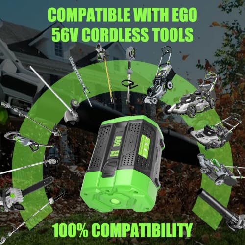 Image of 1Pack 7.5Ah 56Volt Battery Replacement for EGO Battery(Black) | Compatible with EGO 56V BA1400T BA2800T BA4200T BA5600T Battery Cordless Tools