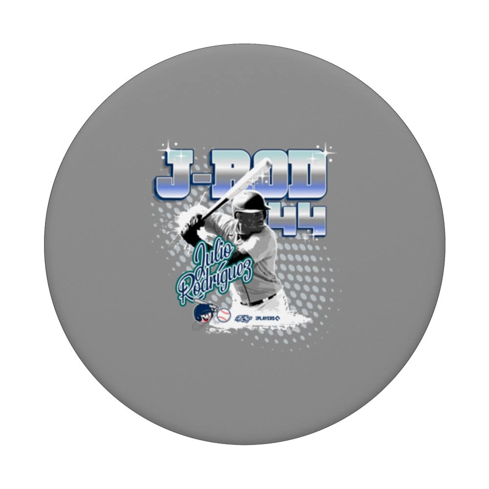 Julio Rodriguez Seattle Baseball Sket One x MLB Players PopSockets Swappable PopGrip, Black - Image 3