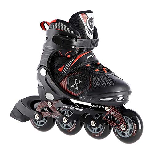 Nils Extreme ABEC9 - Patines en línea para mujer (talla 31-34, 35-38, 39-42 ajustable.
