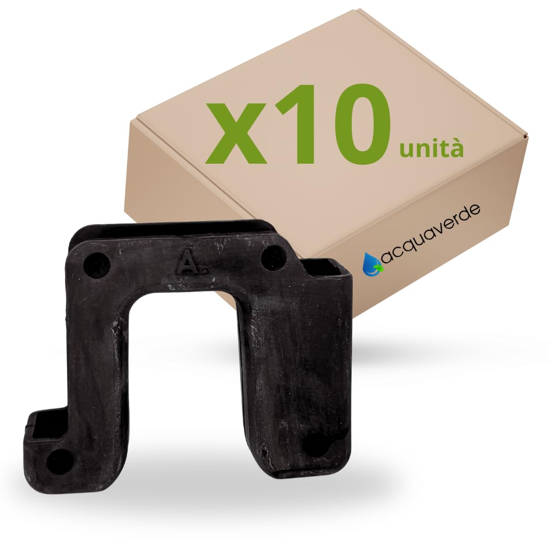 acquaverde | Gommino di Ricambio 10x12,5x3,5 cm, Compatibile per Scuotitore a Ramo Modello Active (10 Pezzi, Active compatibili)