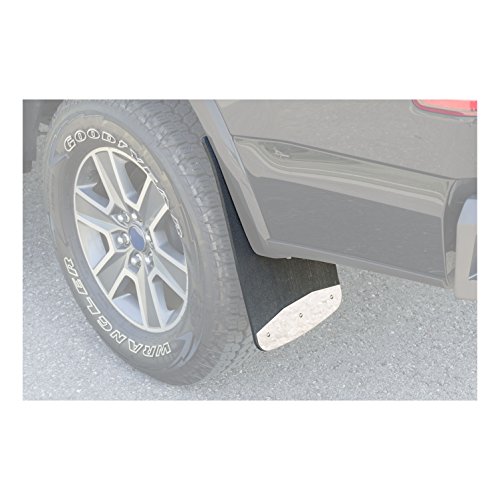 Luverne 251220 Universal Front Or Rear 12-Inch X 20-Inch Textured Rubber Mud Guards With Stainless Steel Plates , Black #TOP7