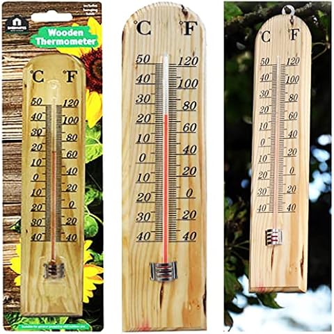 NTI 26cm Traditional Wooden Thermometer for Home Cover