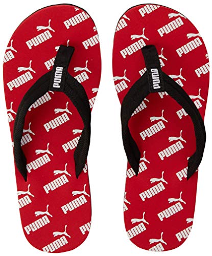 Image of PUMA Unisex Adult's Beach & Pool, Red (High Risk Red Black White 01), 15 (51 EU)