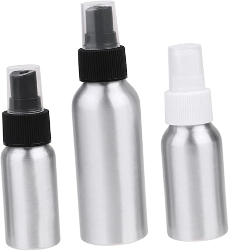 Miniatura 7 de Housoutil Botella de perfume de aluminio con boquilla de pulverización, botellas de viaje, dispensador de lavado a mano, botella de spray