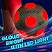 GlowCity Glow in The Dark Soccer Ball | Light Up Indoor/Outdoor Soccer Ball with 2 LED Lights | Pre-Installed Batteries | Fun Gift for Teens