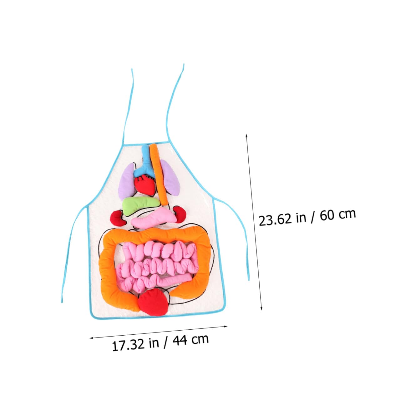 Alasum Delantal 3D Órganos del Cuerpo para Niños, Juguete Cognitivo de Anatomía Corporal, Herramienta Didáctica para Aprendizaje Temprano en Casa y Preescolar