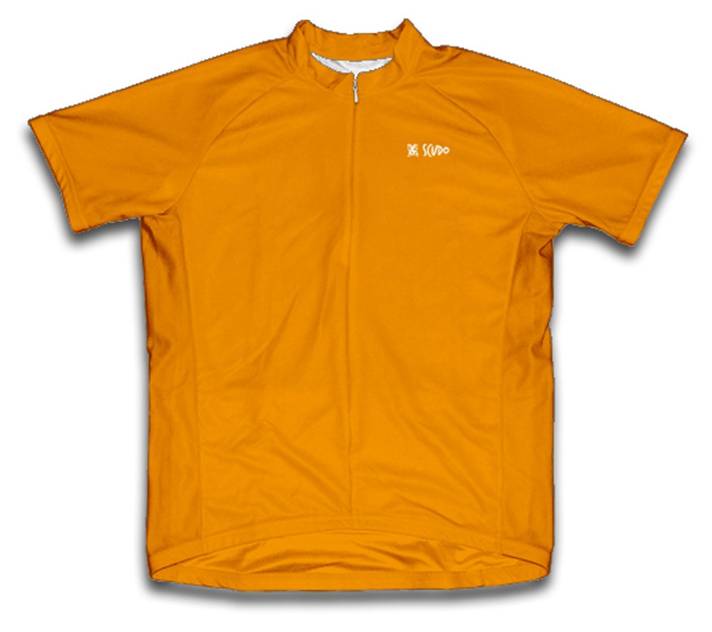 ScudoPro Orange Short Sleeve Cycling Jersey for Youth - Size S