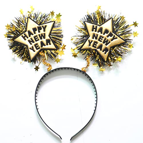 Happy New Year Headband Tiara 2025 New Year Eve Hair Hoop Headdress Hair Accessories Holiday Party Supplies Favors - Image 6