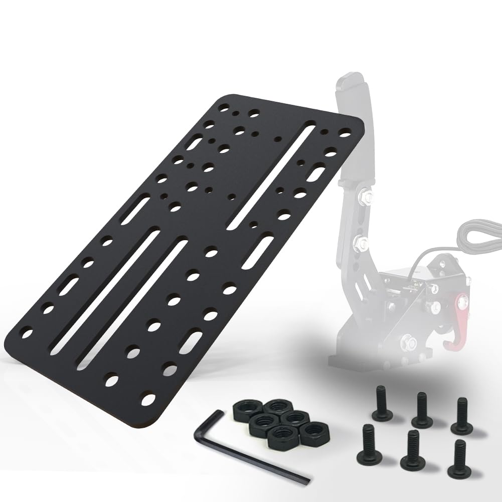For Racing Game G25/27/29 T500 Windows 14 Bit Pc Usb Game Handbrake Sim Card,Compatible with Logitech Driving Force Shifter, Thrustmaster TH8A Shifter,Universal Desk/Chair Mount Bracket Plate