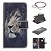 Produktbild GOCDLJ Schutzhülle für Huawei P8 Lite 2017 PU Leder Flip Cover Tasche Ledertasche Handytasche Hülle Handyhülle Case Etui Schale Wallet Ständerfunktion Shell Design Löwe