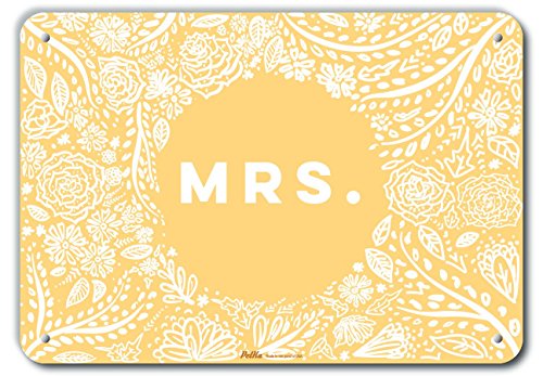 Panneau en aluminium Mrs pour table d'honneur et souvenirs photo