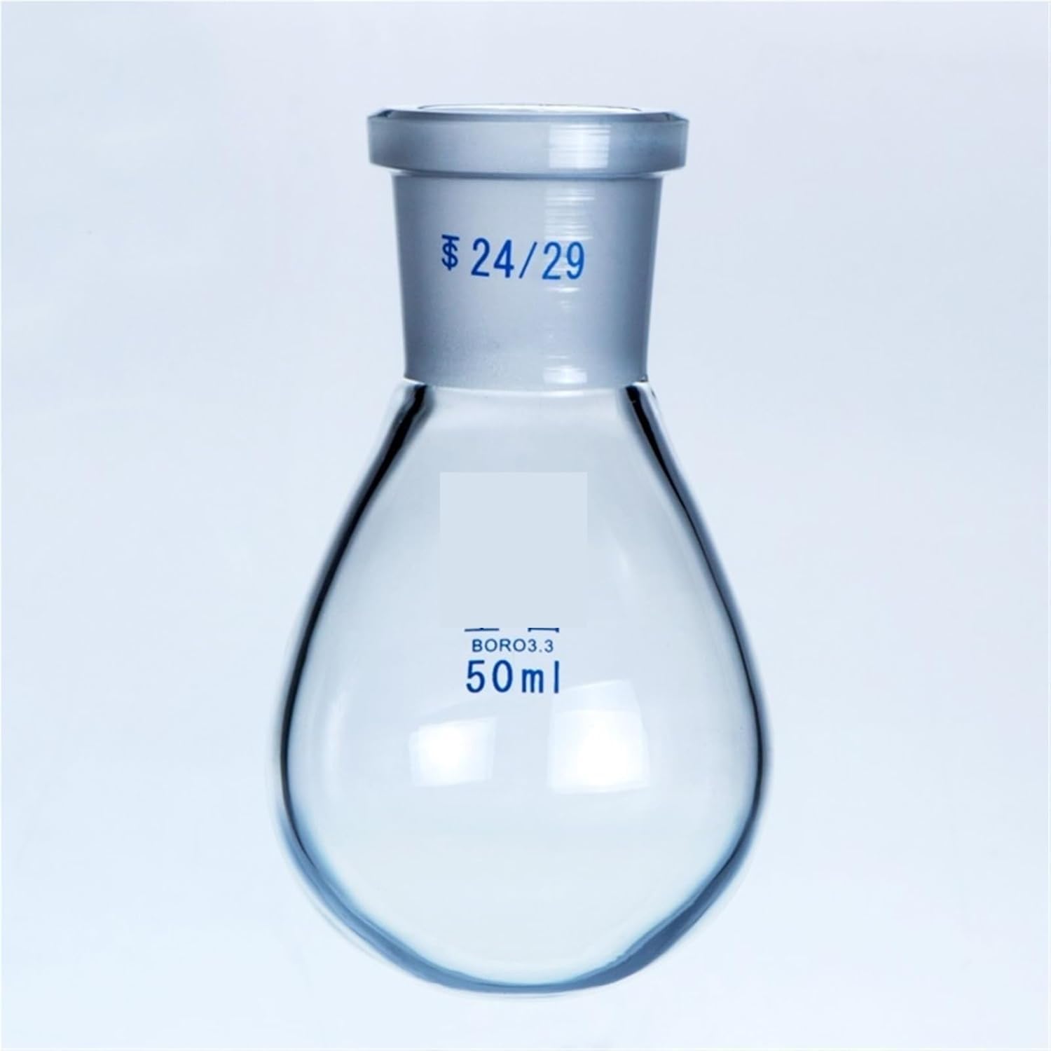 una botella hirviendo, Matraz con forma de berenjena Matraz rotatorio Espesar Vidrio de borosilicato Resistencia Matraz estándar de laboratorio(500ml caliber 24mm)