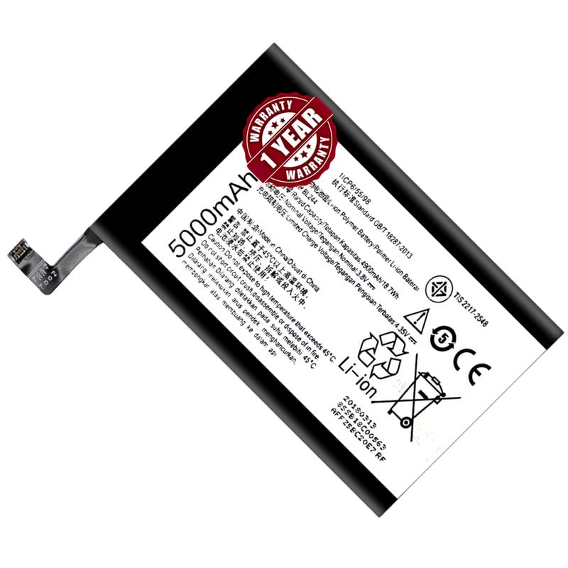 Image of Original BL244 Battery Compatible for Lenovo Vibe P1 (P1c58, P1a41) | Vibe P1 Turbo (P1a42, P1c72) | Vibe P1 Pro - (5000mAh) - 1 Year Warranty JK1