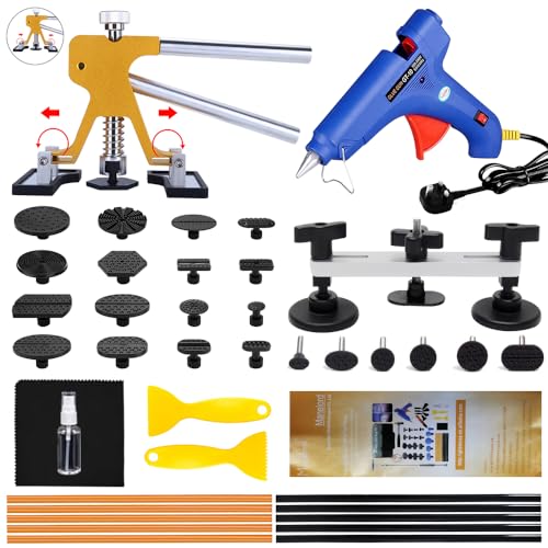 Auto Dellen Reparatur Ausbeulwerkzeug, Car Paintless Dent Removal Kit, DIY Golden Lifter für Fahrzeug Dellen/Hagel Schaden Entfernen