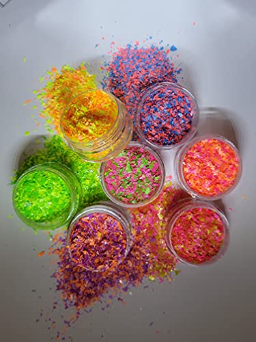 iConnectWith Glitter – Confetti Glitter Shapes Kit; Multi-use for Crafts, Decorations, Nail Art, Makeup, Tumblers, Resin Art, and DIY Projects3