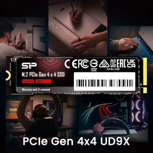 Image of SP Silicon Power UD9X 1TB NVMe PCIe 4.0 M.2 2280 SSD, Up to 5000MB /s, 3D NAND, Gen4x4 Internal Solid State Drive for PC, Laptop, Desktop (SP01KGBP44UD9005IN)