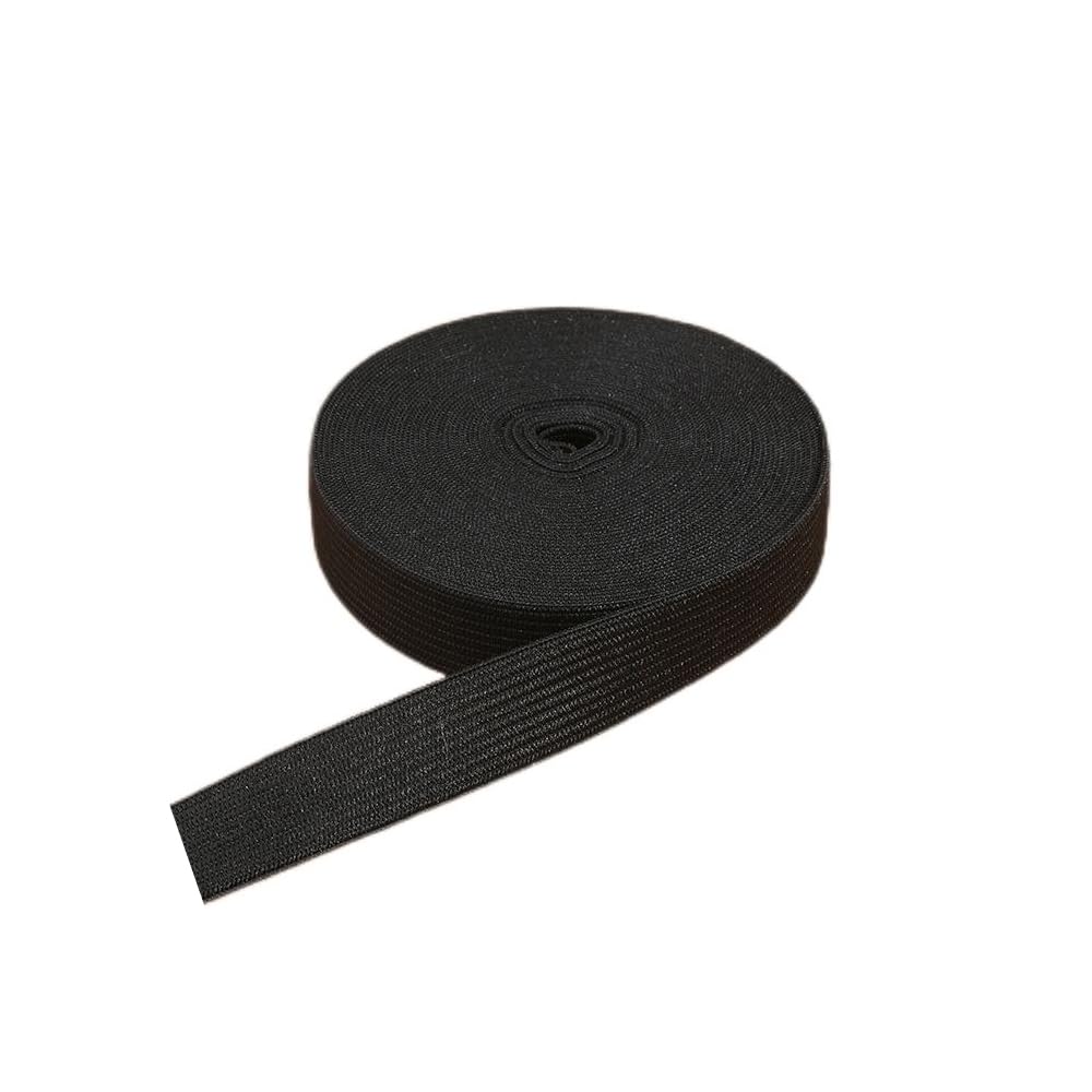 Skypro Black 15Mm Wide Elastic Band For Sewing Knit Stretch Elastic Spools 5 Yards Elastic Cord For Waistbands Pants Clothe And Crafts Diy, High Elasticity
