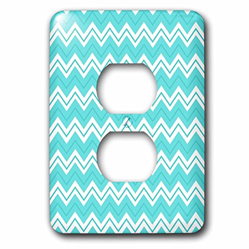 Aburrete de las paredes blancas con la funda para enchufe con patrón de zigzag 2
