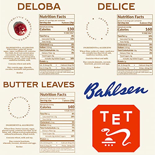 Bahlsen Delice, Deloba, And Butter Leaves Sampler (3 Pack) | 3 Classic Butter Biscuit Flavors | Indulgent Varieties Of European Flaky, Buttery Goodness (3.5 And 4.4 Ounce Boxes) #TOP4