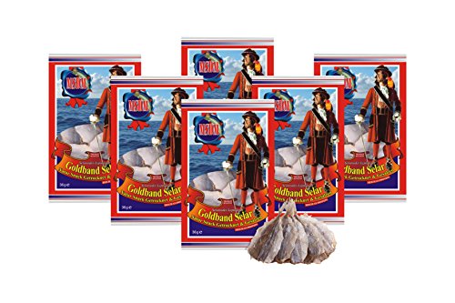 Selaroides Leptolepis Original- (6 x 36 g) secado y salado I Bajo en carbohidratos I de pescado alta en proteínas I rico en Omega - 3- sin aditivos Para hombres y mujeres Cover