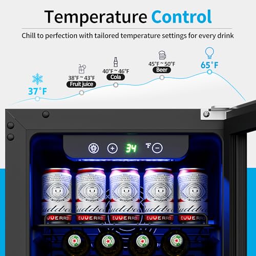 Feelfunn 15 Inch Beverage Refrigerator