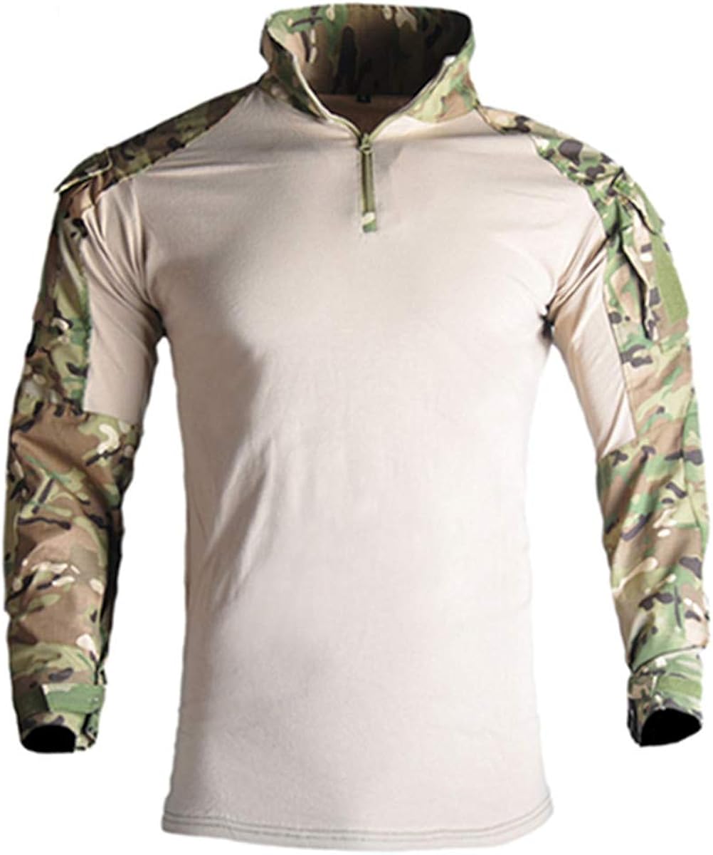HARGLESMAN Men's Tactical Military Suits Long Sleeve Waterproof Rip-Stop Uniforms Combat Shirt and Pants Elbow Knee Pads: Clothing, Shoes & Jewelry