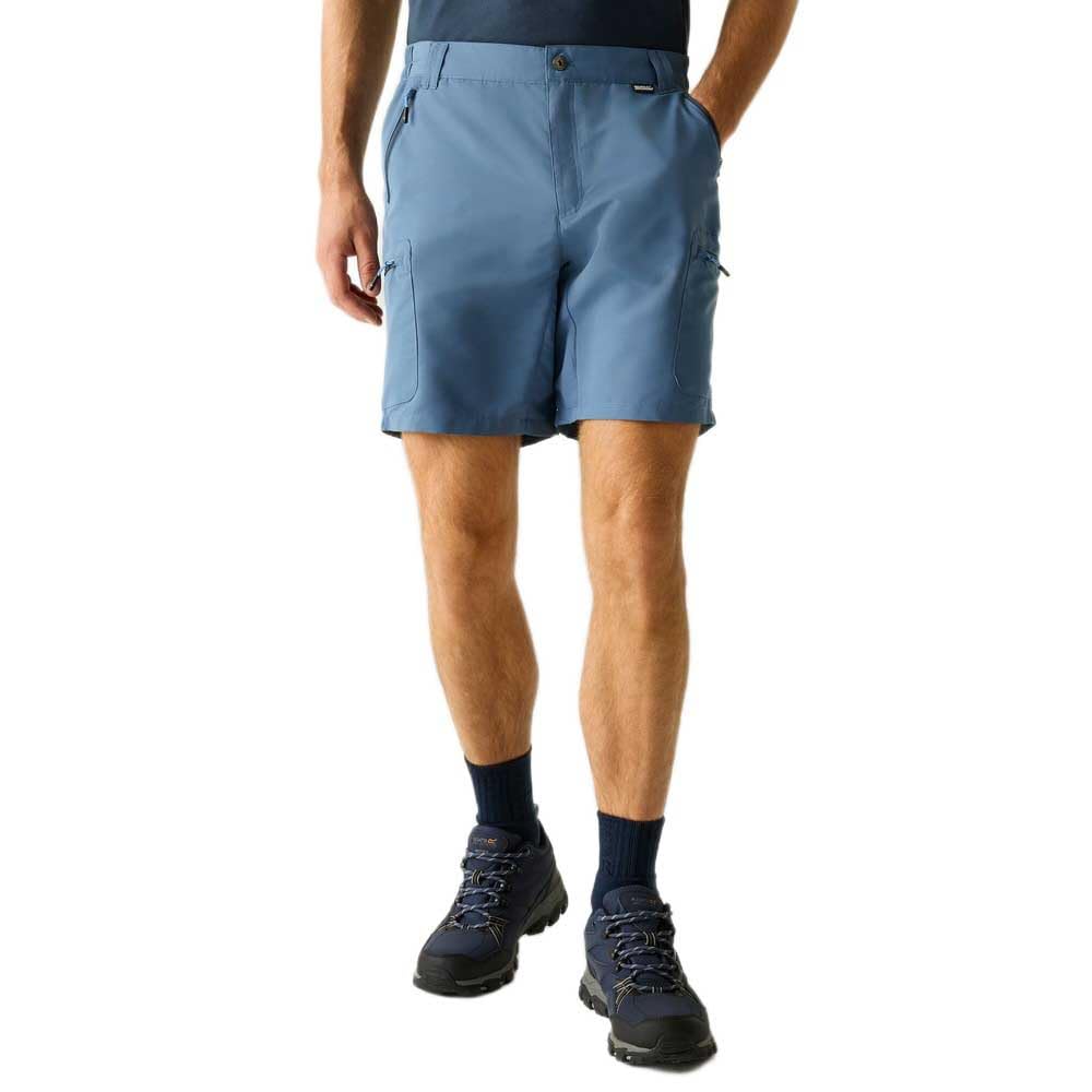 Regatta Mens Leesville III Walking Shorts Water Repellent Walking Hiking China Blue