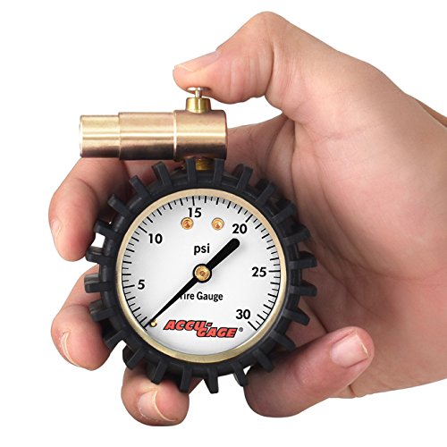 Accu-Gage Fat Bike Presta Valve Low Pressure Bicycle Tire Gauge, 30psi - Thumbnail 3