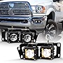 ACANII - For 2009-2012 Dodge Ram 1500 10-18 2500 3500 LED Bumper Fog Lights Lamps w/Swith Kit Assembly Driver+Passenger
