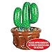 Beistle 2-Pack Inflatable Cactus Coolers, Novelty Blow Up Beverage & Drink Container for Parties, Western Fiesta Party Supplies, Pool Party Decor, 26