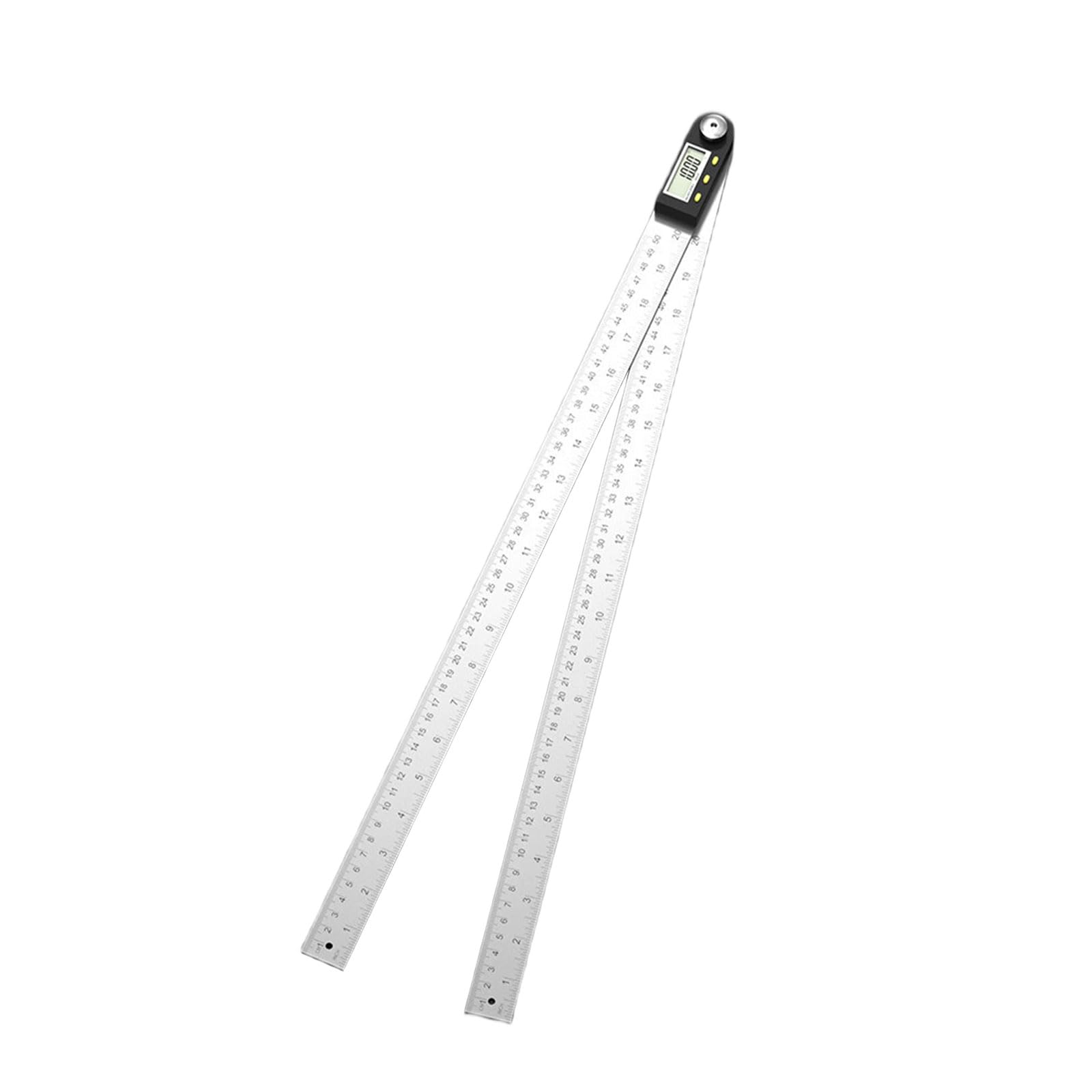 Zepfjhe 500Mm Accuracy Electronic Protractor Stainless Steel Body Angles Gauge For 360 Degree Angles Measurement 200/300 / Digital Finders Stainless Steel Protractor Lcd Display For Measurement