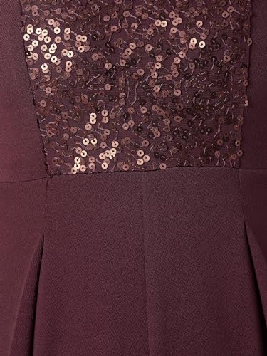 Image of Miss Chase Women's Halter Neck Sleeveless Solid Wide Leg Sequin Paneled Regular Length Jumpsuit