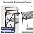 Mvpipi Aluminum Patio Furniture Set, 5 Piece Outdoor Metal Furniture Set w/Rocking Swivel Chairs, 7 Seats Balcony Conversation Sets with Coffee Table, Thick Cushions for Backyard, Poolside, Gray