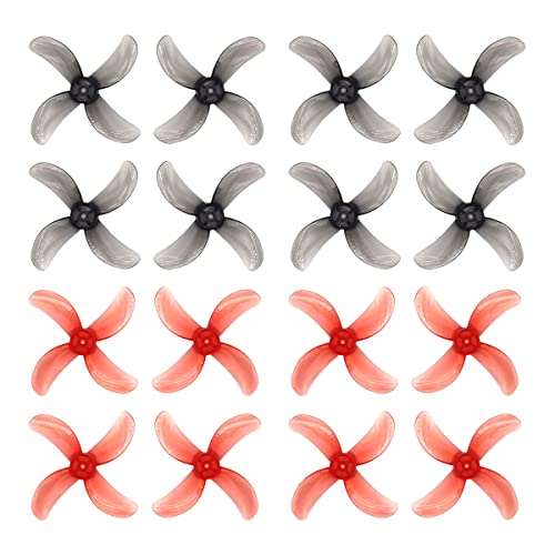 Gemfan 40mm 1609 4-Blade PC Propeller 1mm 1.5mm for RC FPV Freestyle Tinywhoop Drones DIY Parts (1.0mm)