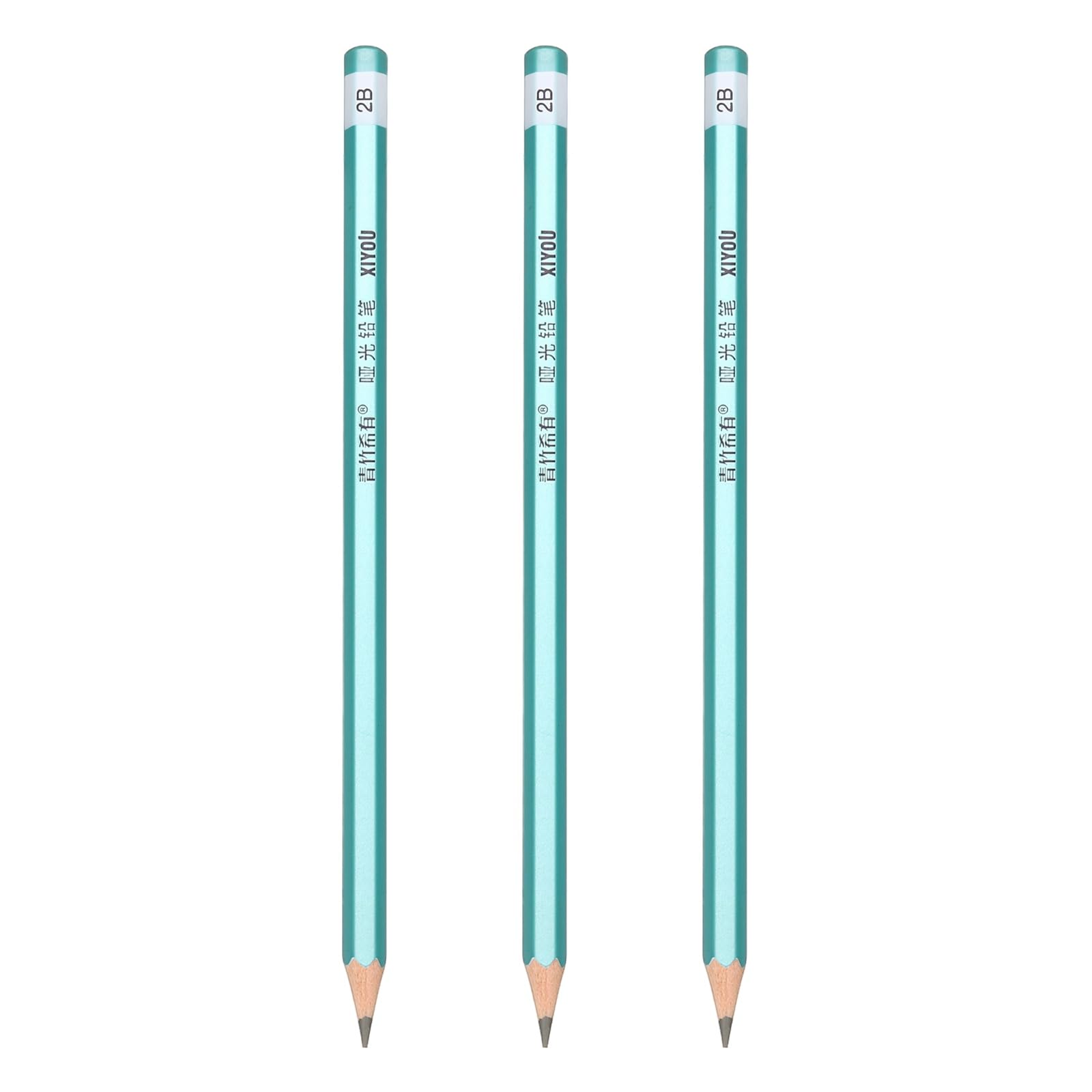 PATIKIL 2B Drawing Pencils for Sketching, Set of 3 Hexagonal Graphite Sketch Pencils Professional Sketching Art Supplies for Drawing Shading Writing Art Artists Beginners, Black