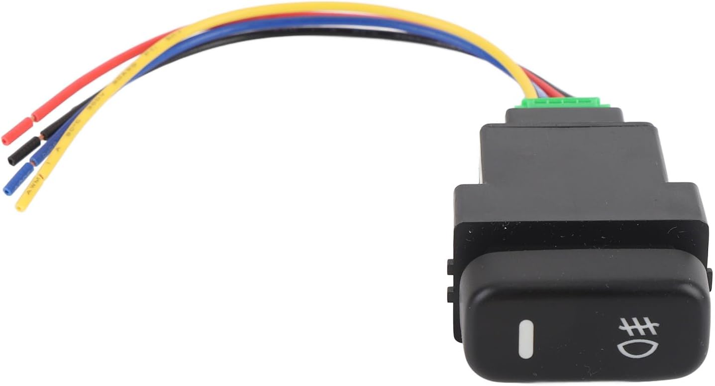 4 Pole 12V Push Button Switch with LED Background Indicator Lights for Fog Lamp DRL LED Light Bar for Lancer Pajero ASX Outlander
