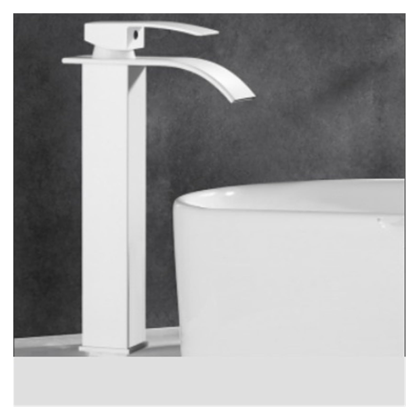 Mitigeur de salle de bains cascade blanc pour créer une ambiance spa à la maison