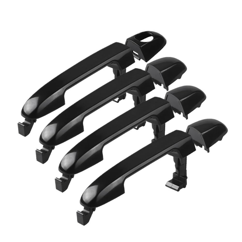 BIKKJBK Car Vehicle Door Handle Black Outer Door Handle for I30 FD for Elantra 2007-2011 Car Replacement Parts 82651-2H000 82661-2H000