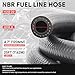 DNA MOTORING 25FT 4AN Push Lock Fuel Line Hose NBR Rubber, 1/4