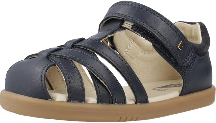 Bobux i-Walk Cross Jump Kids Sandals Navy Leather Adjustable Breathable Closed Toe
