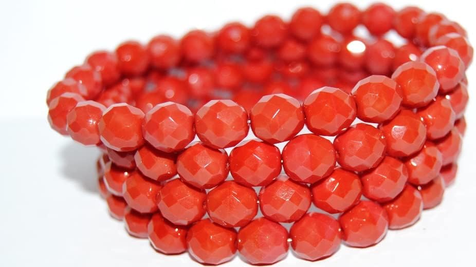 400 pcs Fire Polished Round Faceted Beads, Crystal Crystal Silver Half Coating (30 27001), Glass, Czech Republic, Size 6 mm (0.24 in)