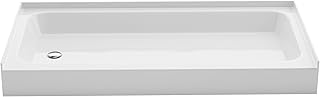 Swiss Madison Voltaire 60 x 30 Shower Pan Base with Left Drain in Glossy White